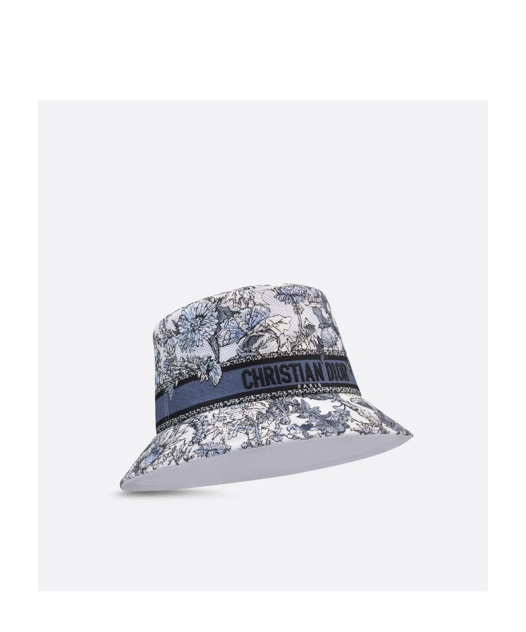 D-Bobby Dior Chardons Small-Brim Bucket Hat