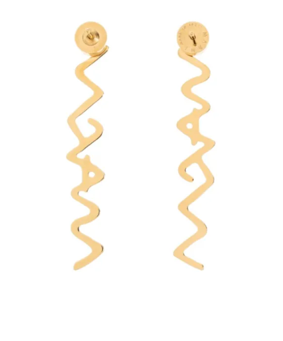 Marni Symbol Logo Plaque Earrings