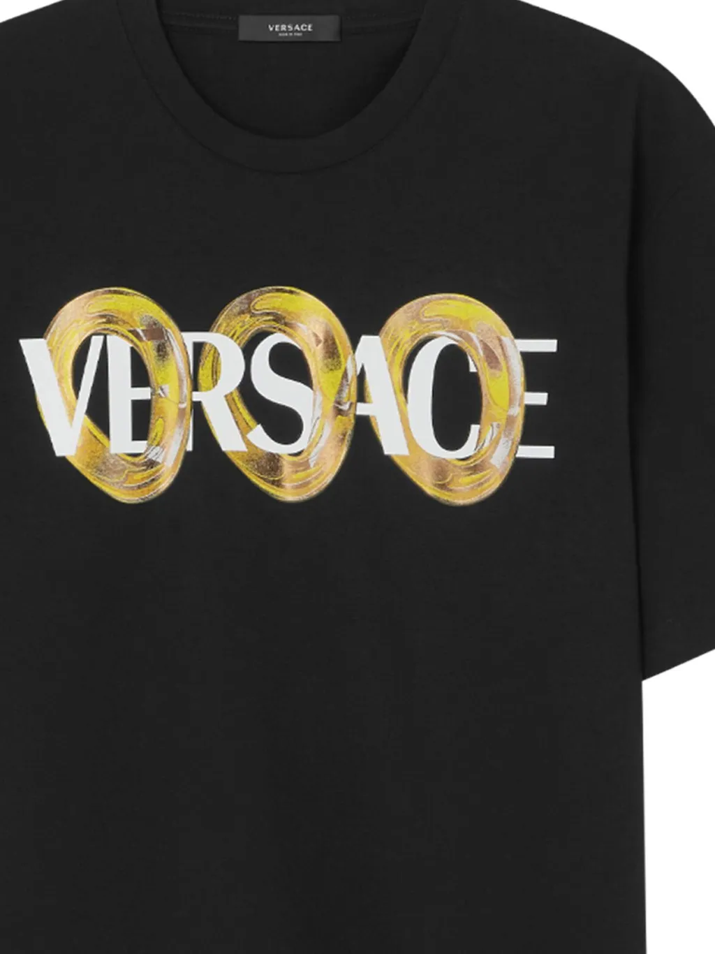 Versace Logo-Printed Crewneck T-Shirt