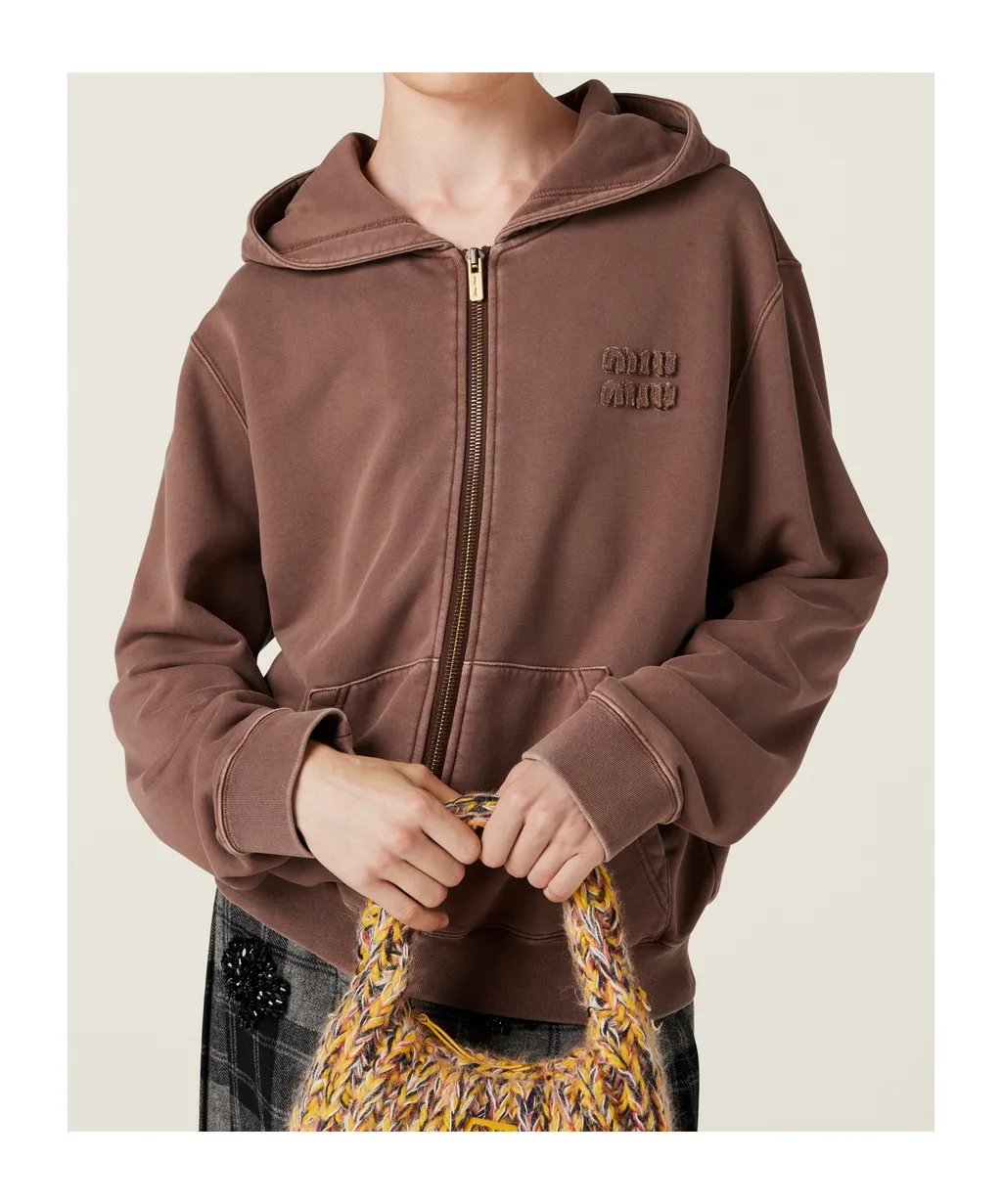 Garment-Dyed Cotton Fleece Hoodie