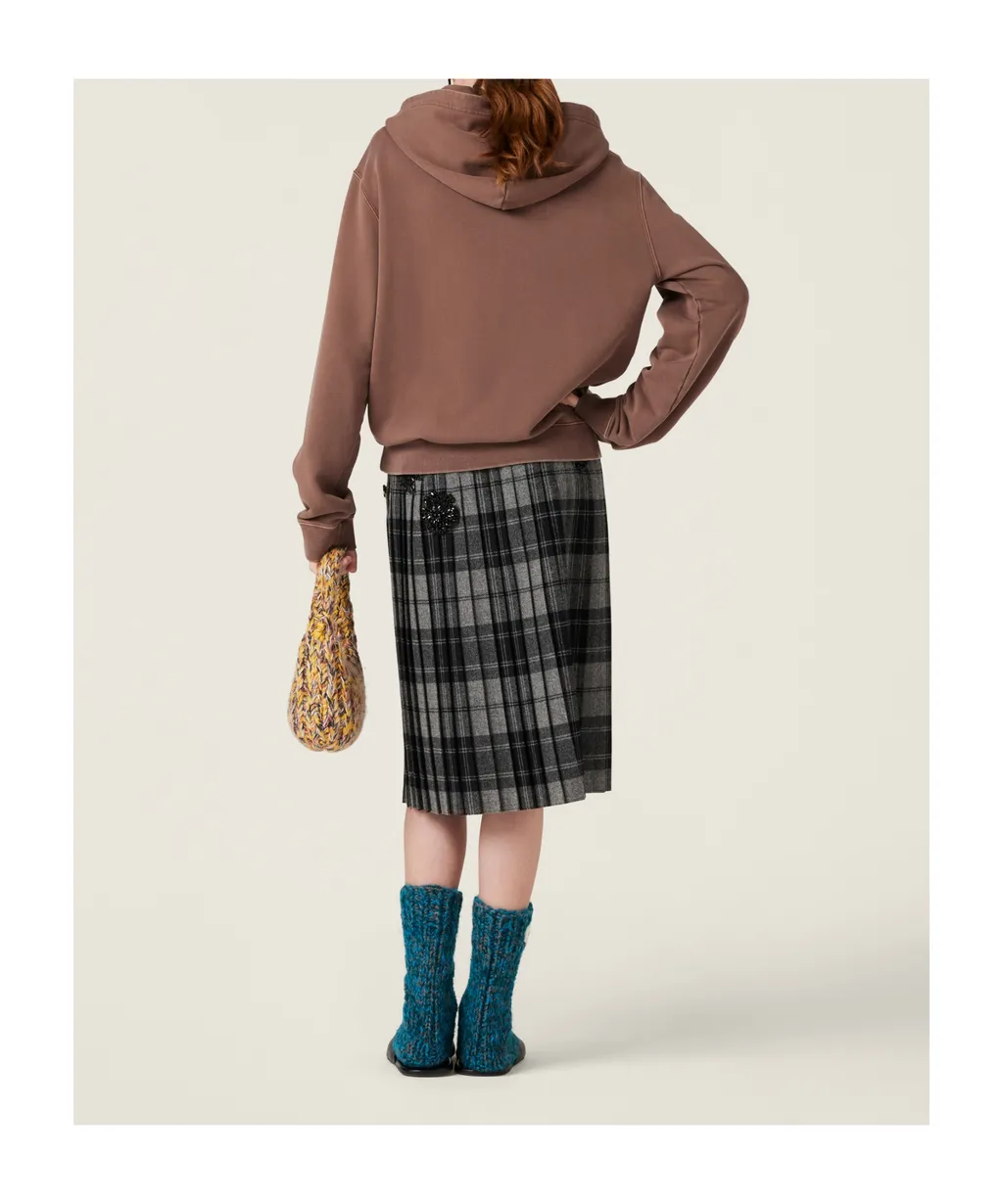 Garment-Dyed Cotton Fleece Hoodie