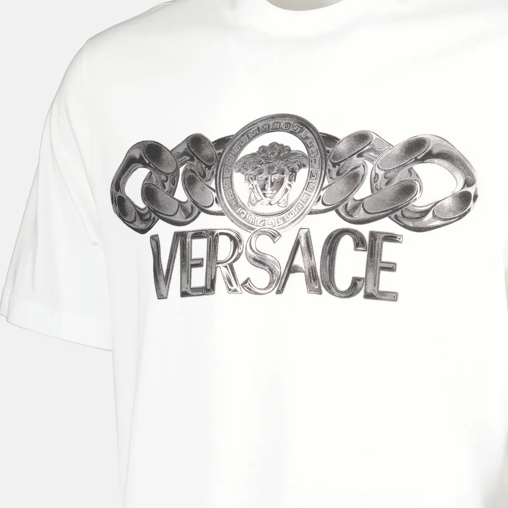 Versace Logo-Printed Crewneck T-Shirt