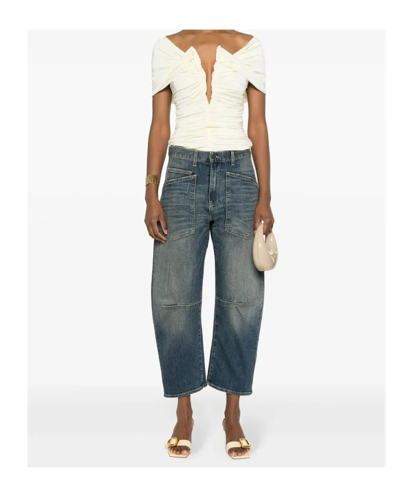Nili Lotan Shon Tapered Jeans