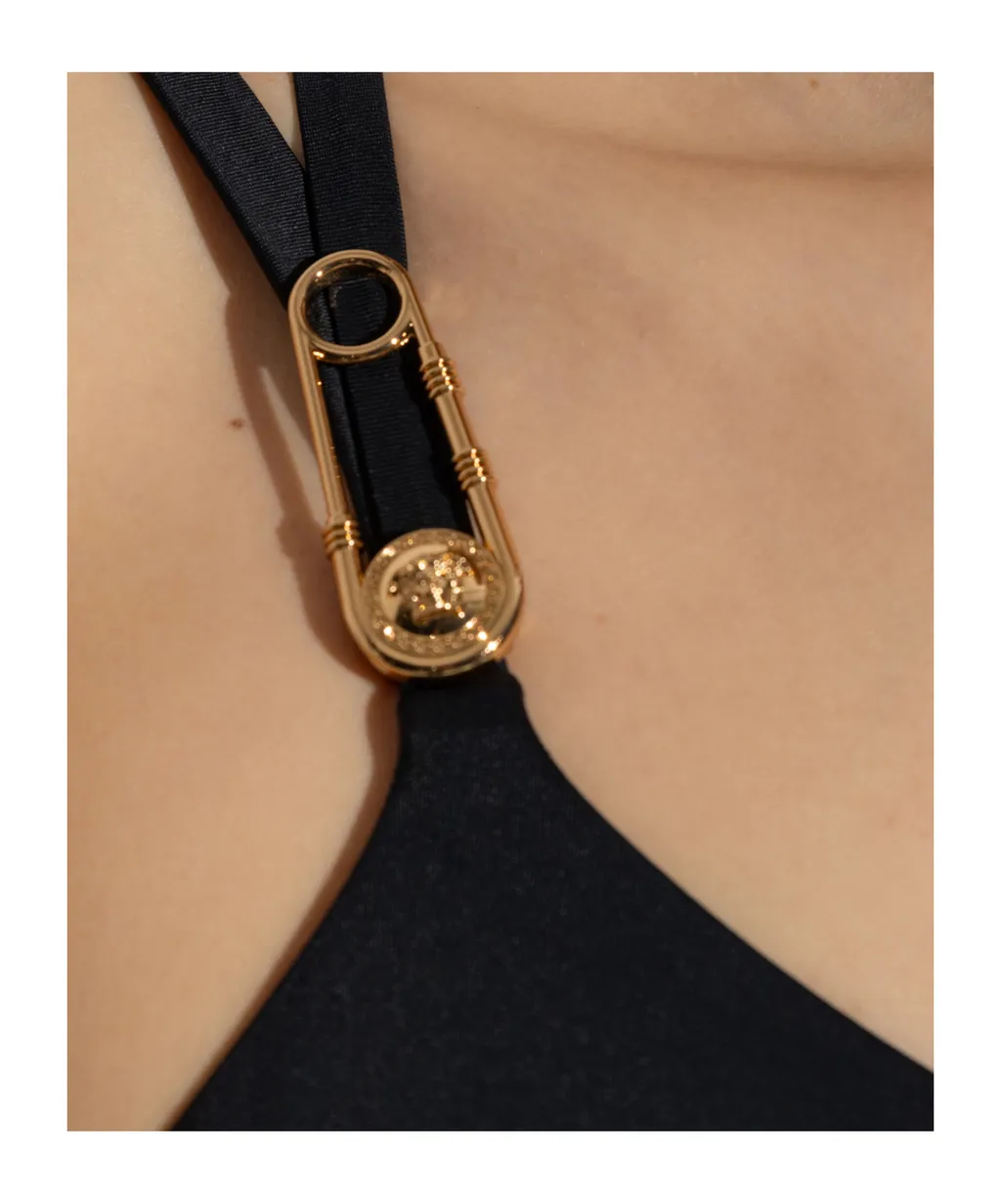 Versace Safety-Pin Detailed One Piece Swimsuit
