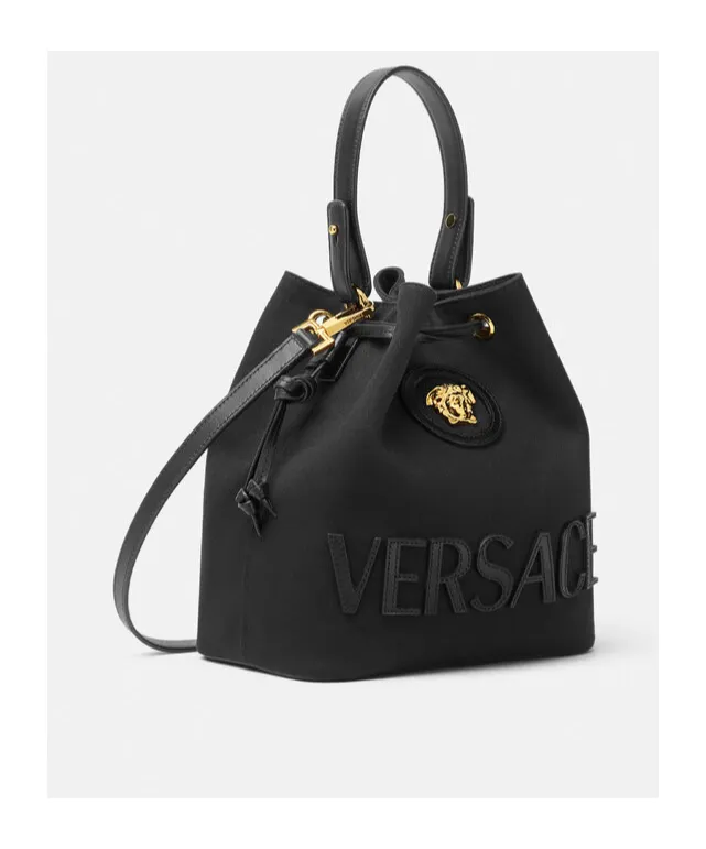 Versace La Medusa Drawstring Bucket Bag