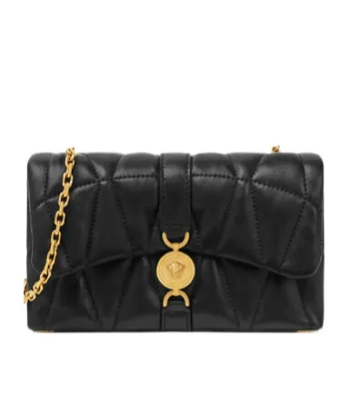 Versace Kleio Quilted Mini Crossbody Bag