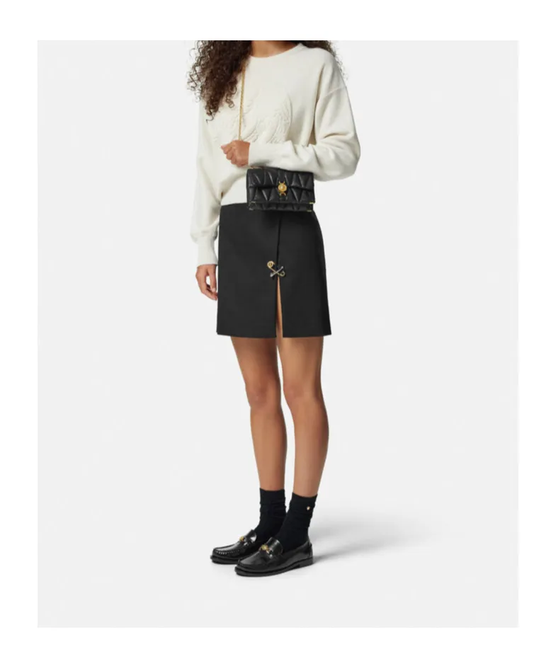Versace Kleio Quilted Mini Crossbody Bag