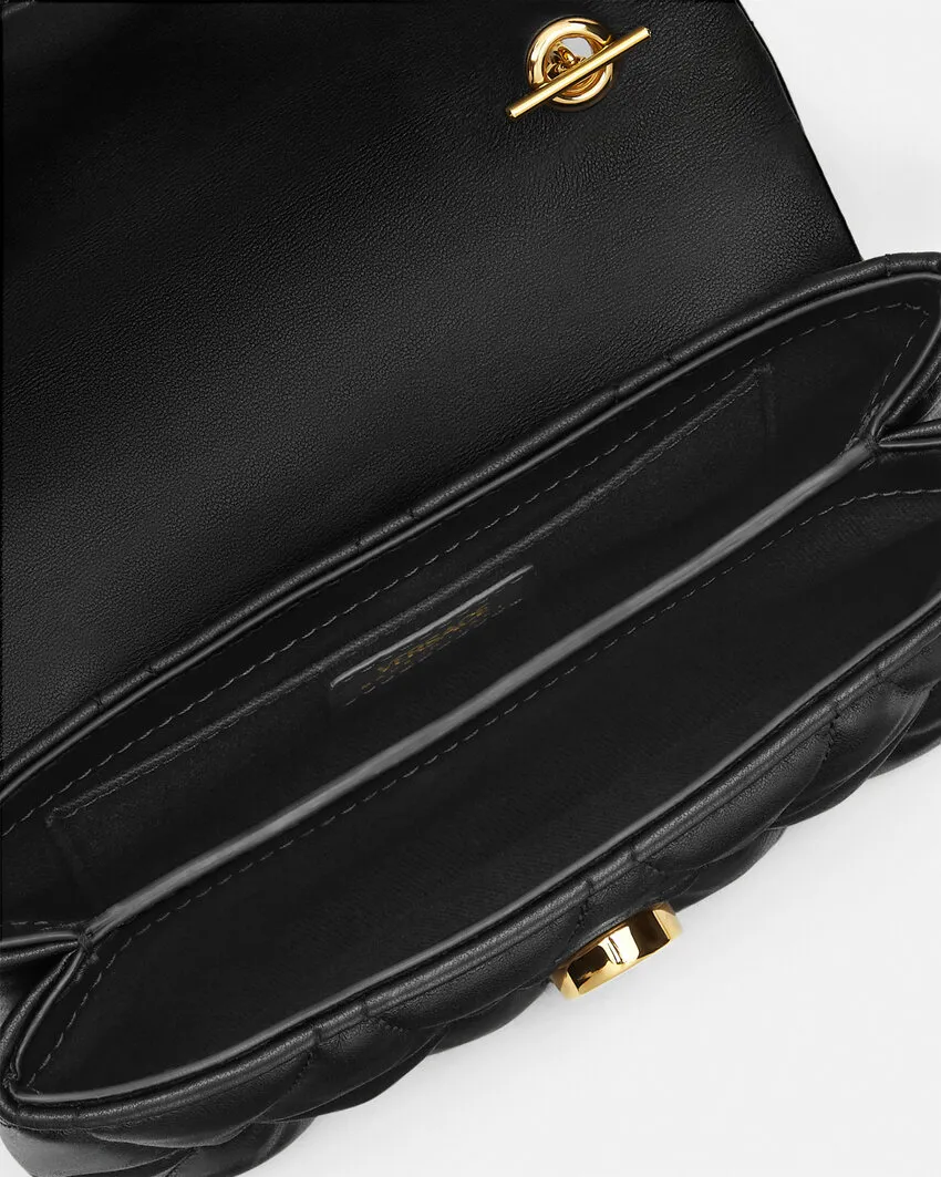 Versace Kleio Quilted Mini Crossbody Bag