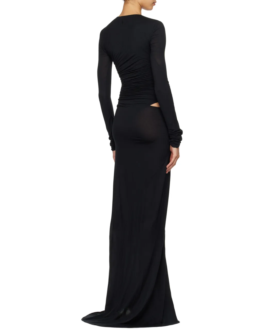 The Attico Cut-Out Draped Maxi Dress