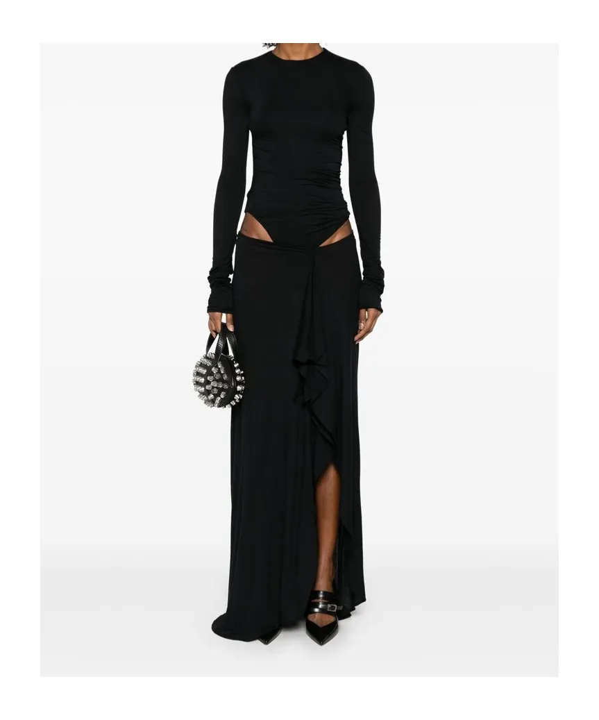 The Attico Cut-Out Draped Maxi Dress