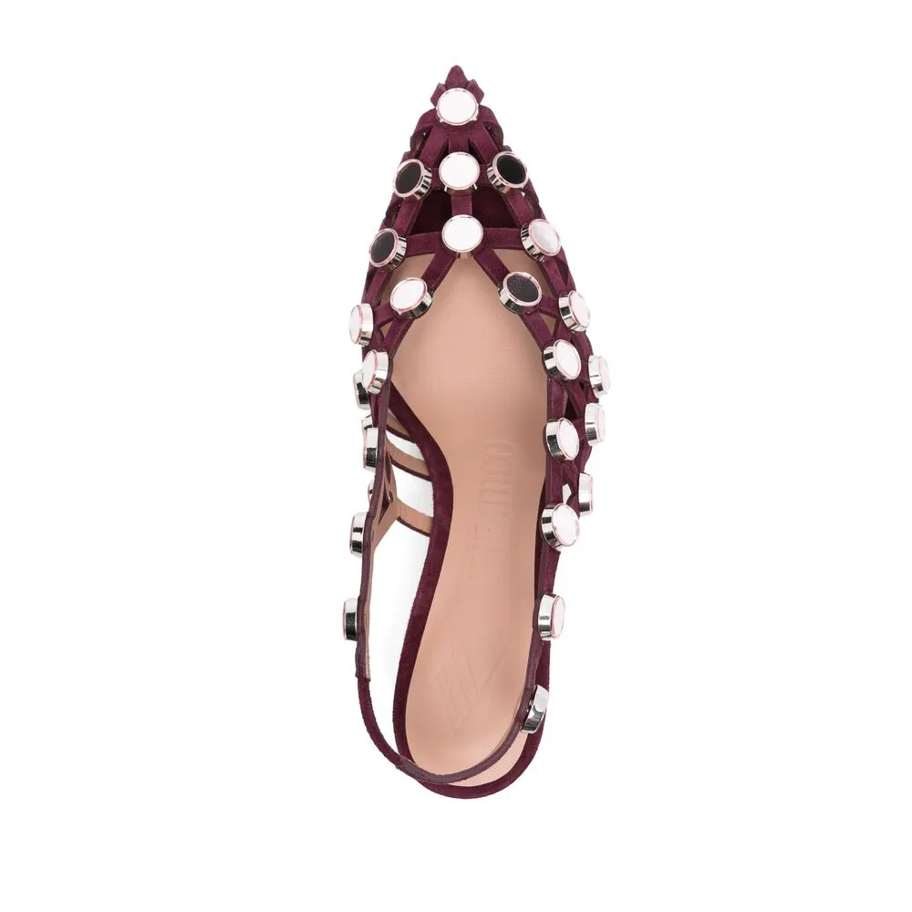The Attico Grid Slingback Pumps
