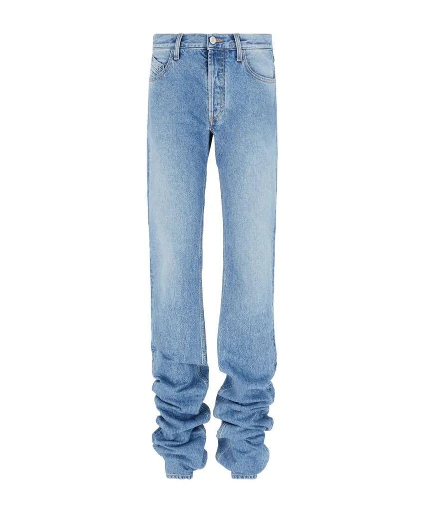 The Attico Logo Patch Long Jeans