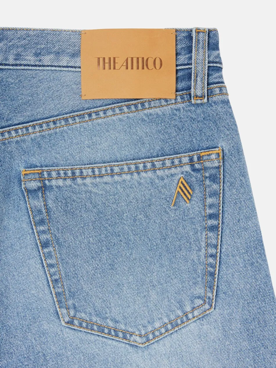 The Attico Logo Patch Long Jeans