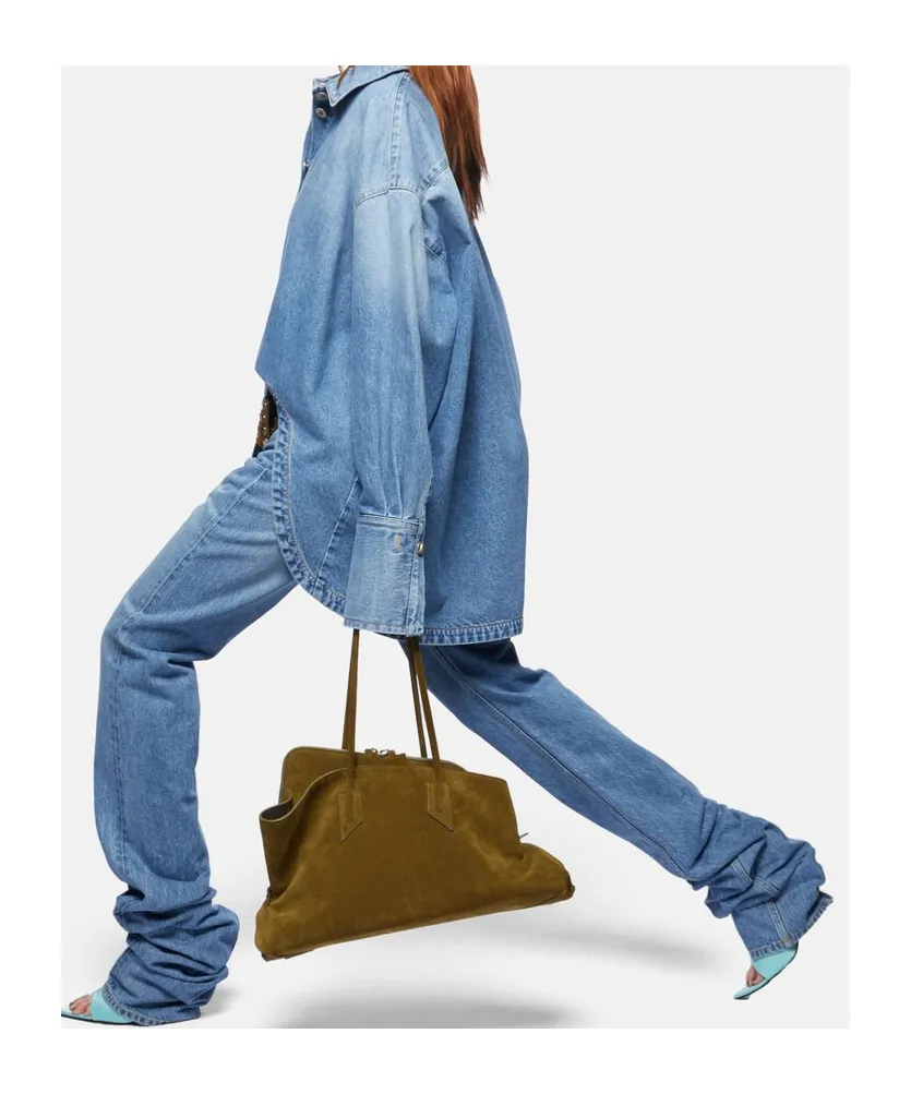 The Attico Logo Patch Long Jeans