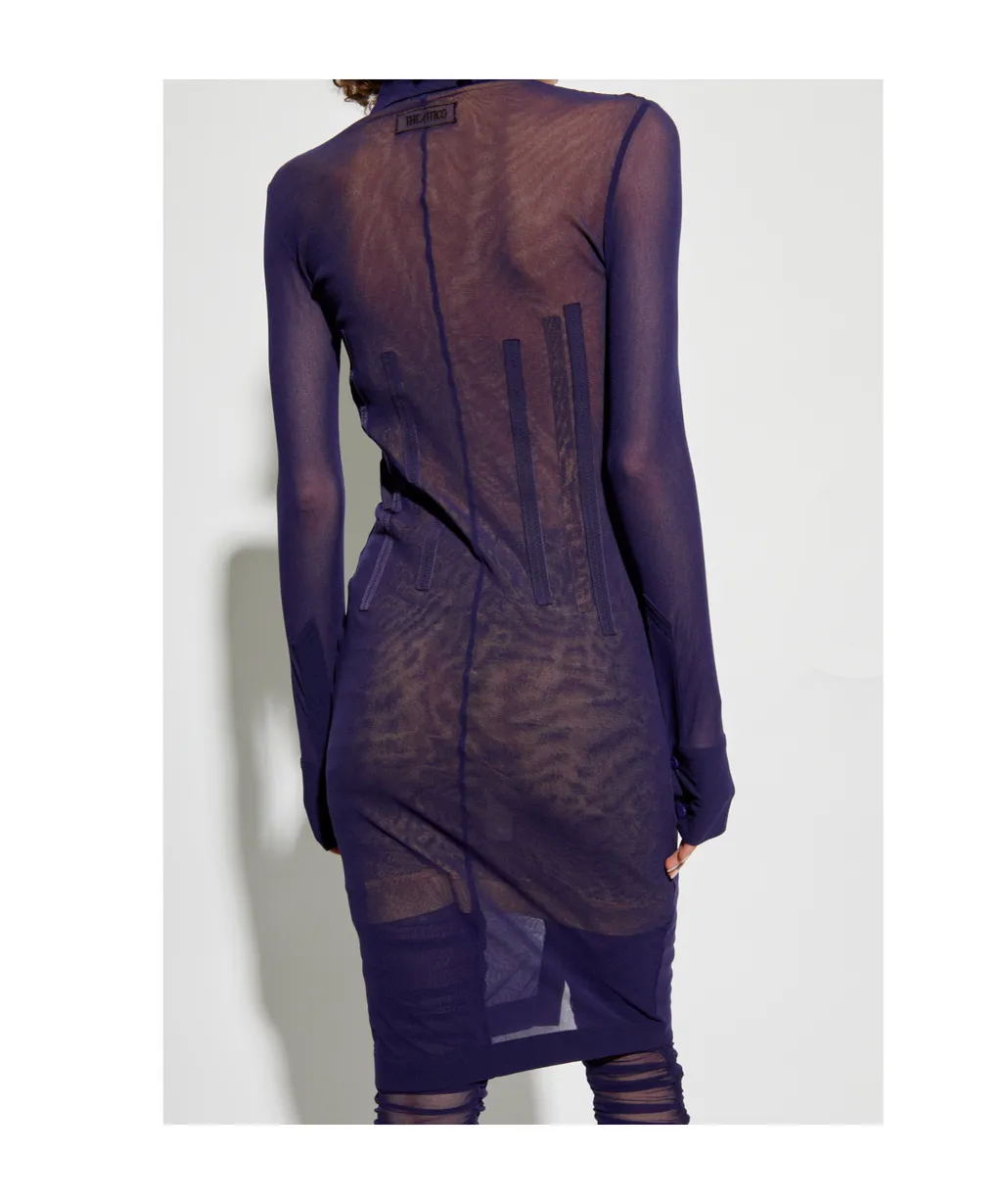 The Attico Semi-Sheer Shirt Dress