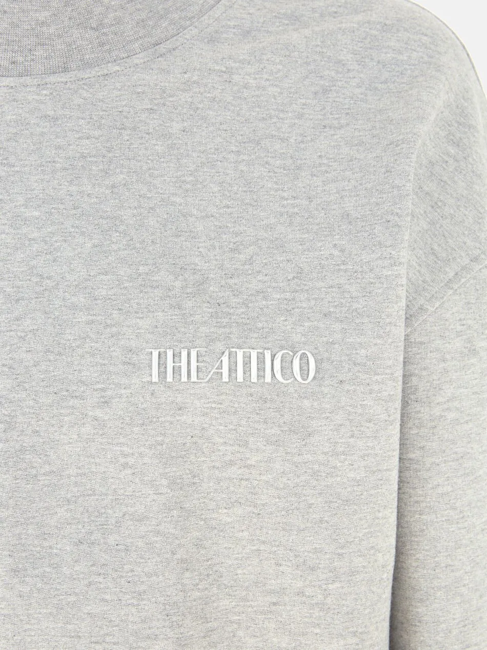 The Attico Logo Detailed Sweatshirt Dress