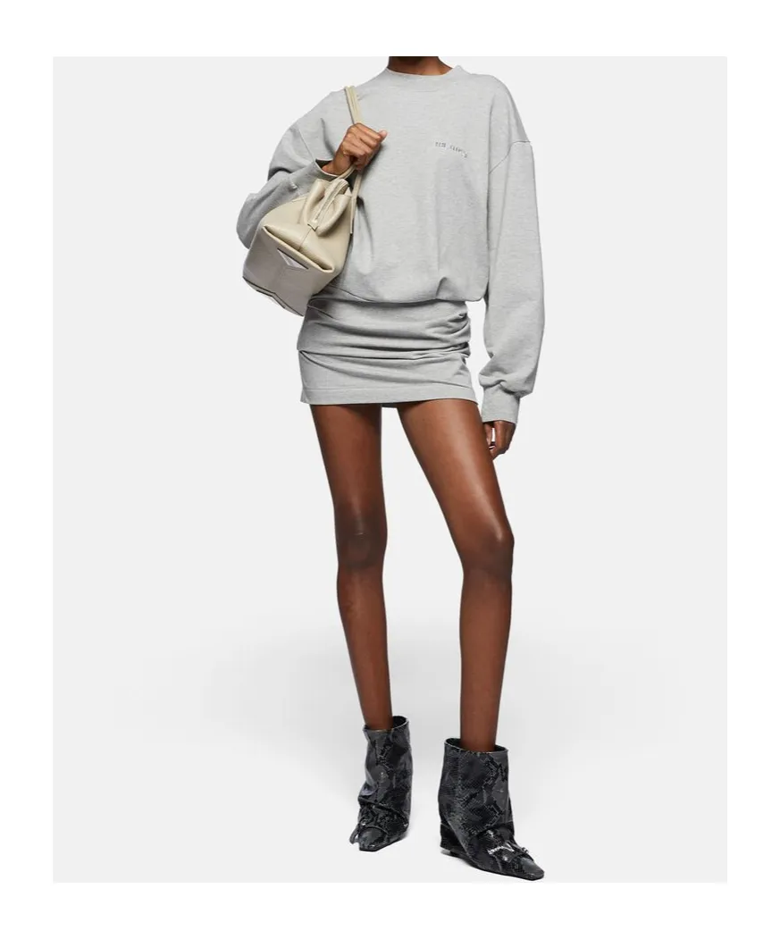 The Attico Logo Detailed Sweatshirt Dress