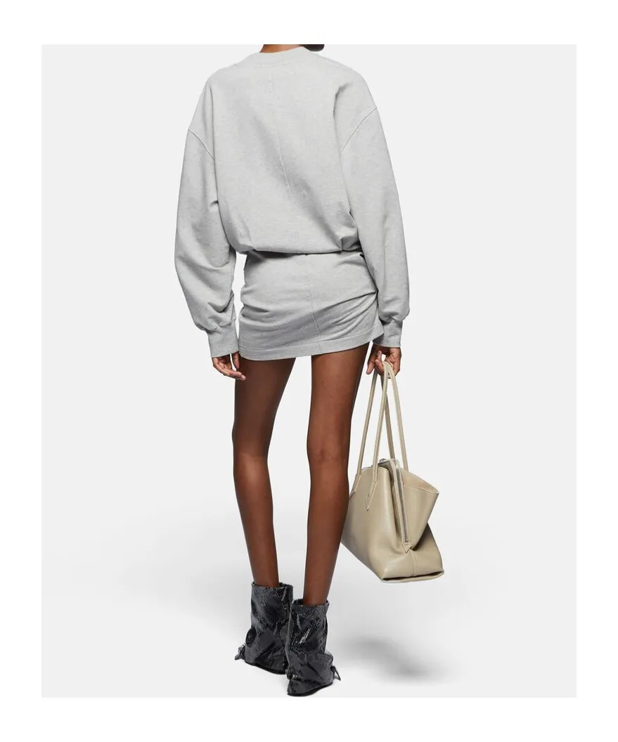The Attico Logo Detailed Sweatshirt Dress