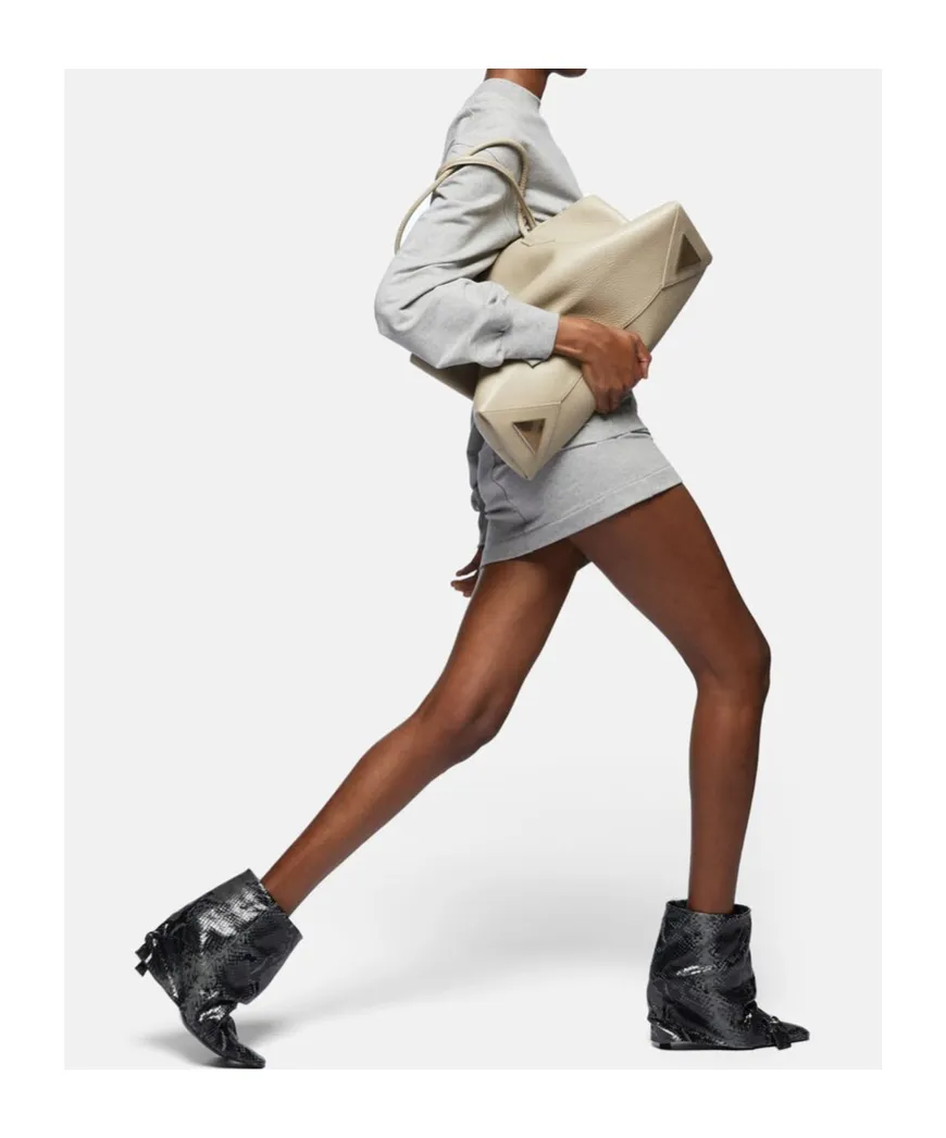 The Attico Logo Detailed Sweatshirt Dress