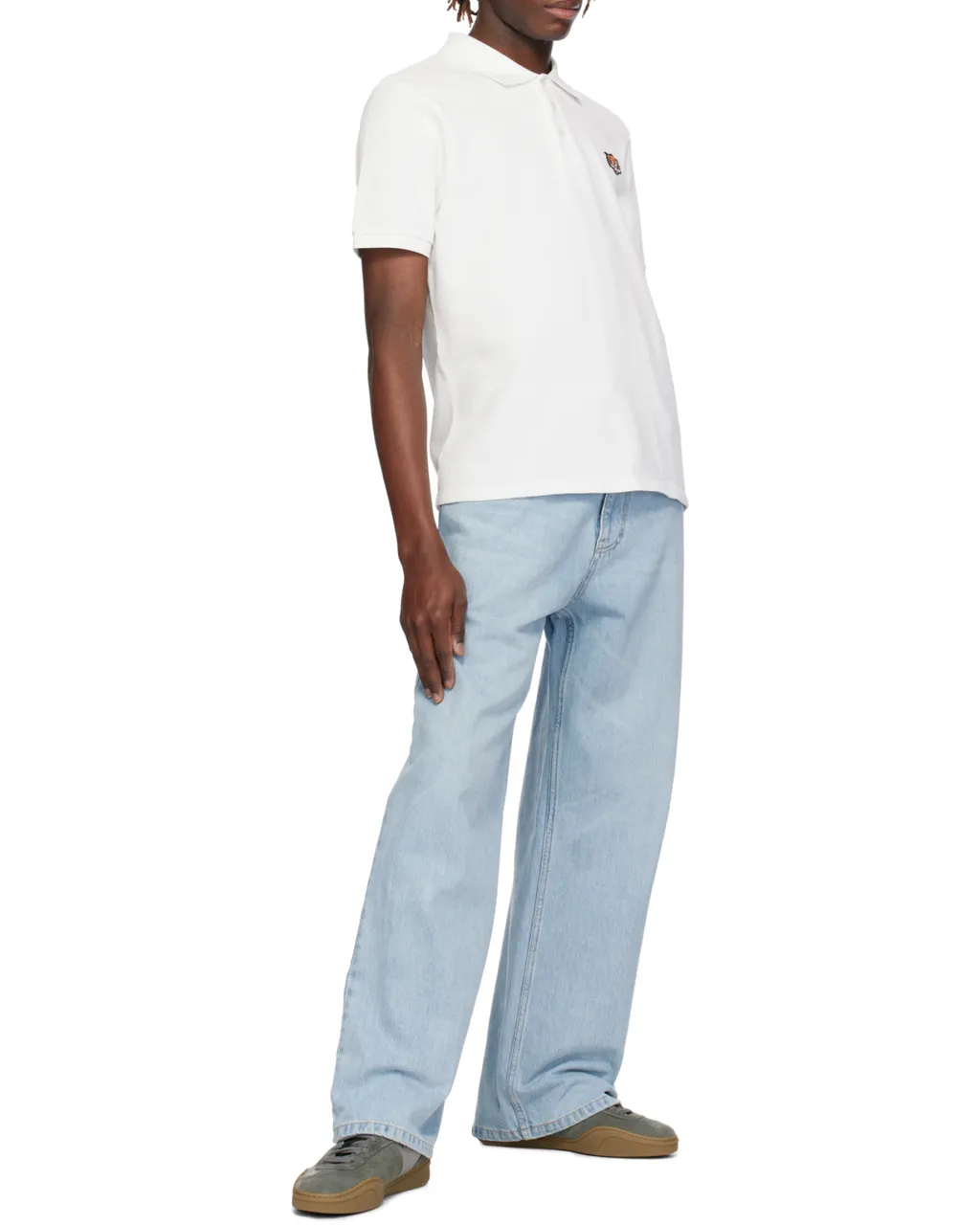 Kenzo Happy Tiger Embroidered Slim Polo Shirt