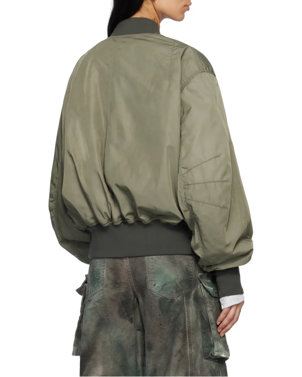 The Attico Anja Zipped Bomber Jacket