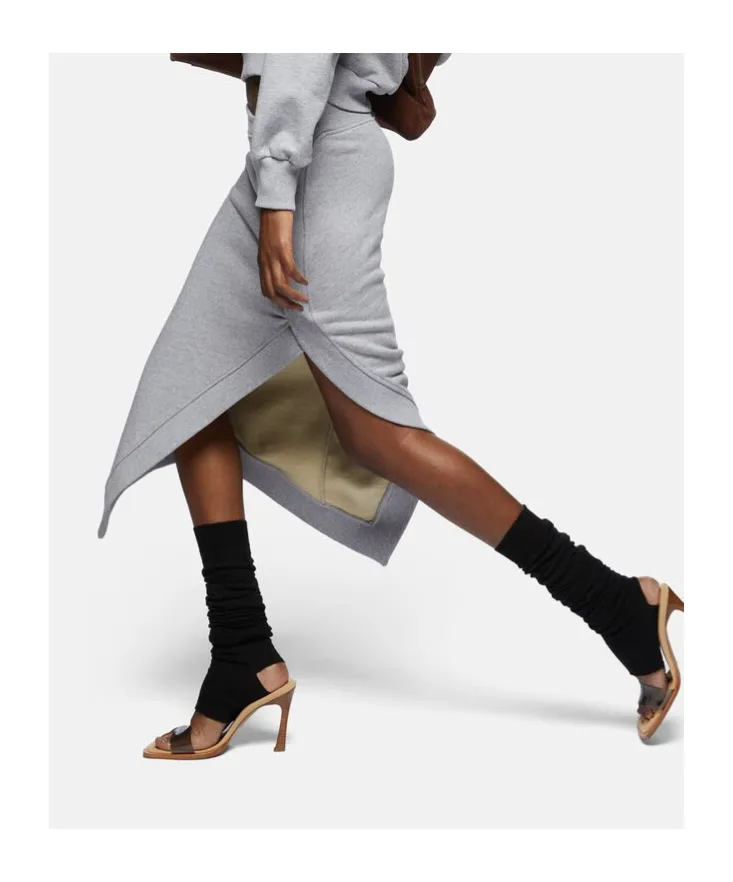 The Attico Asymmetric Midi Skirt