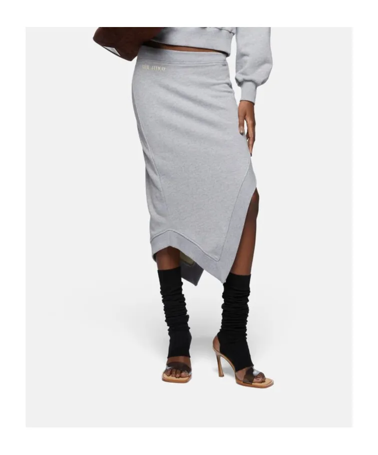 The Attico Asymmetric Midi Skirt