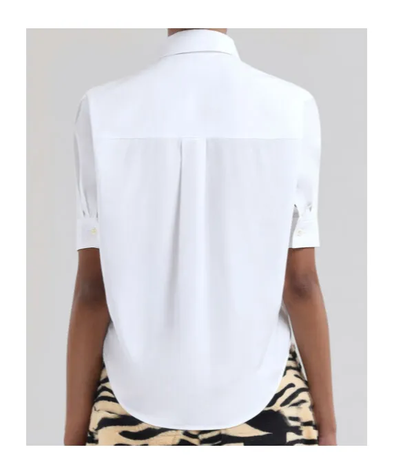 Marni Short-Sleeved Curved Hem Shirt