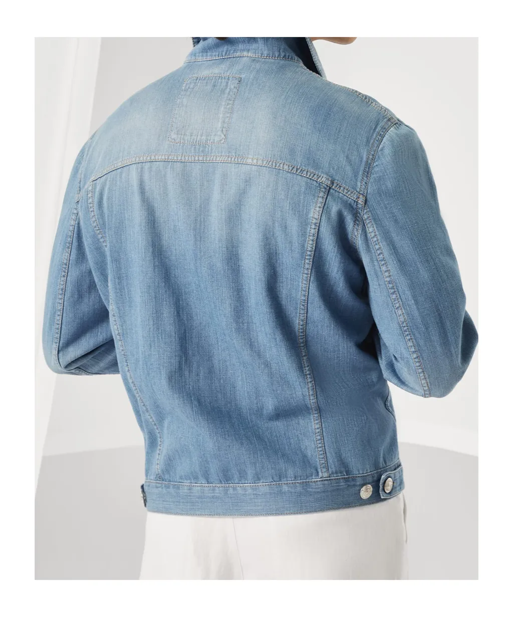 Brunello Cucinelli Lightweight Old Denim Four-Pocket Jacket
