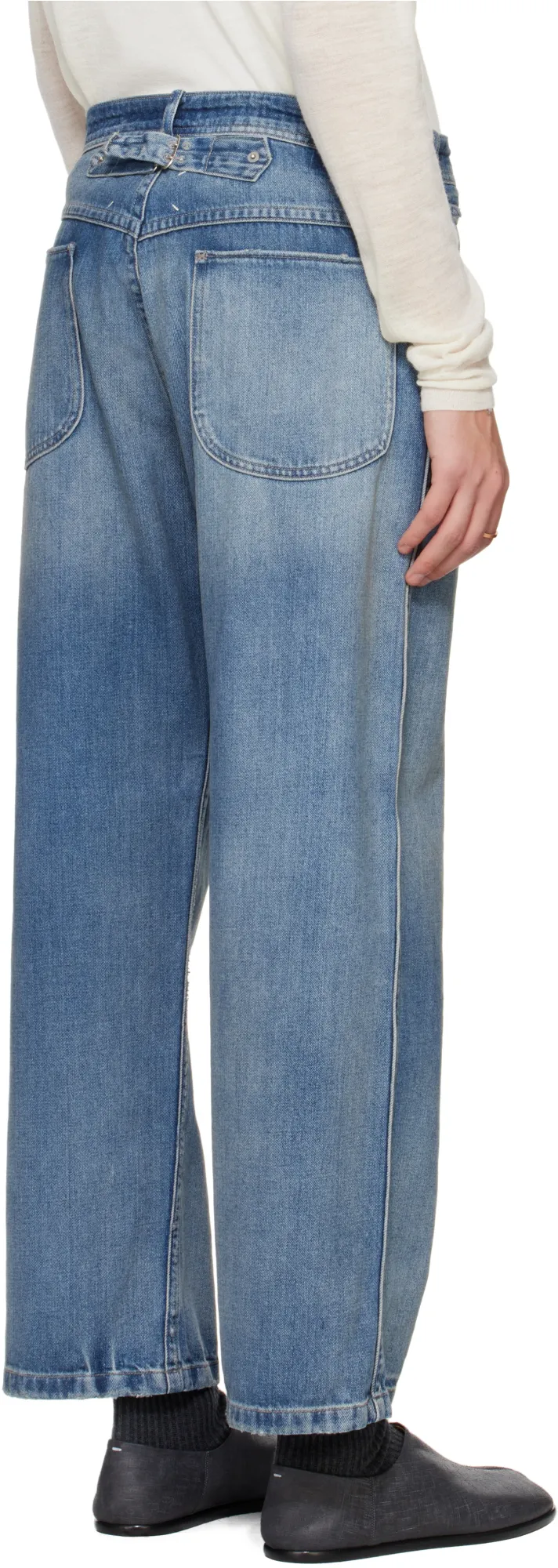Maison Margiela Distressed High-Waist Jeans
