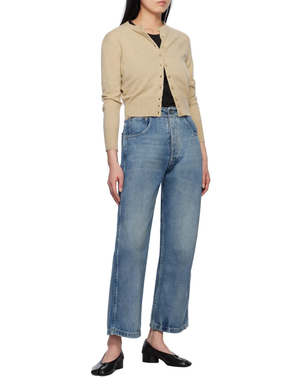 Maison Margiela Distressed High-Waist Jeans