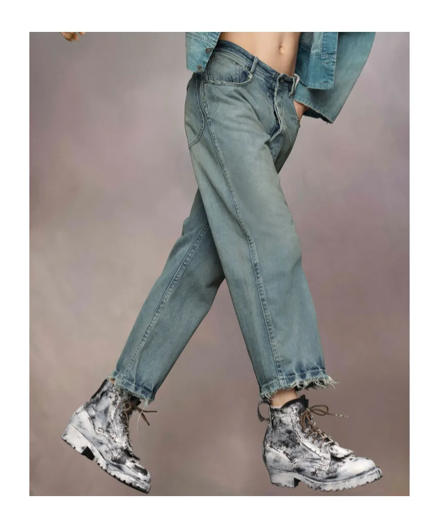 Maison Margiela Distressed High-Waist Jeans