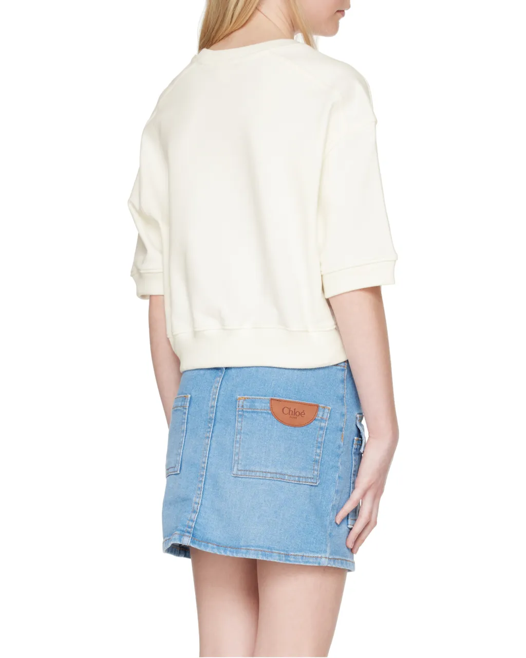 Chloé Kids Logo Printed Crewneck Sweatshirt