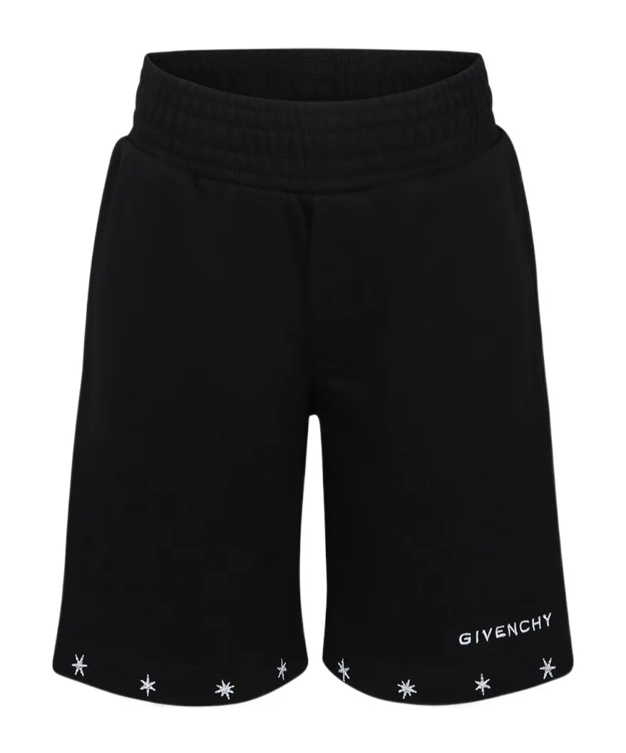 Givenchy Kids Logo Shorts With Star Detail