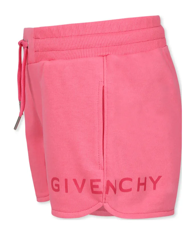 Givenchy Kids Logo Printed Drawstring Shorts