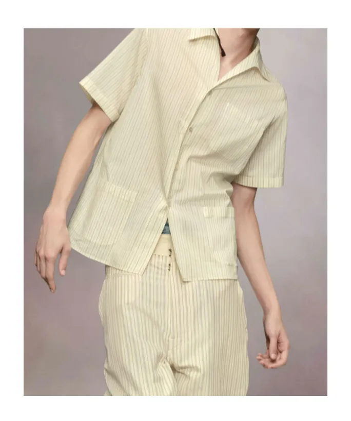 Short-Sleeve Silk Shirt