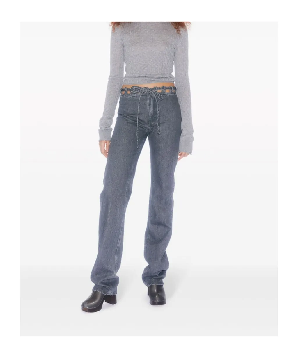 Lace Waist Jeans