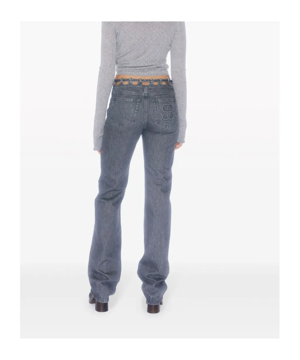 Lace Waist Jeans