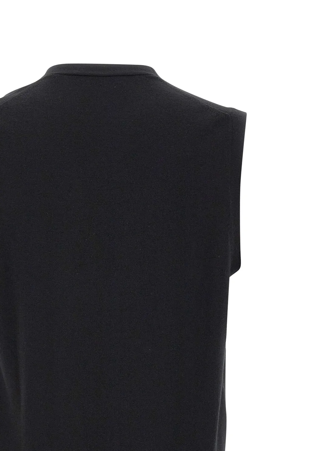 Virgin Wool Sleeveless Cardigan