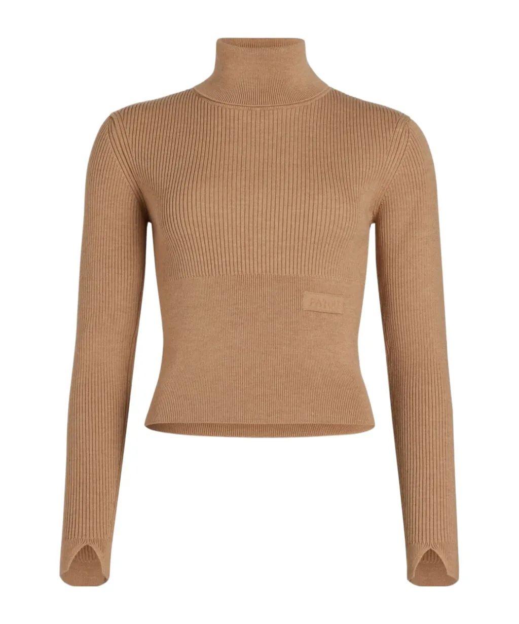 Logo-Appliqué Rib-Knit Jumper