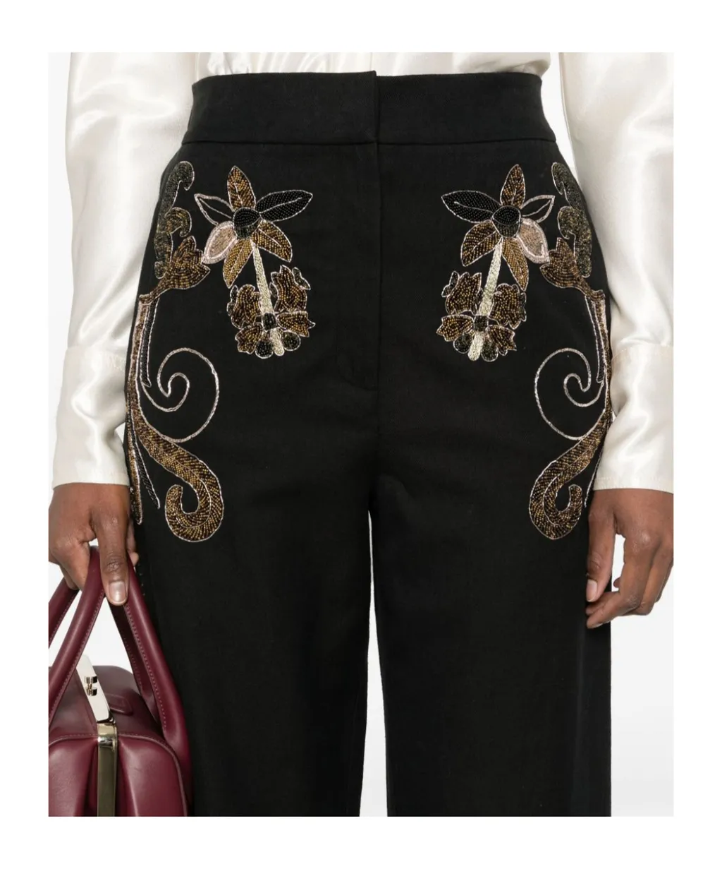 Beaded Tapered Trousers Forte Forte