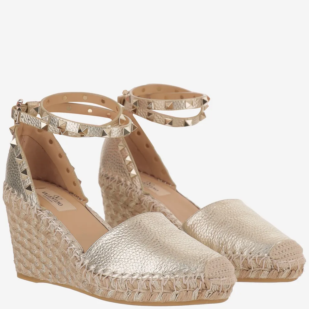 Studded Wedge Heels