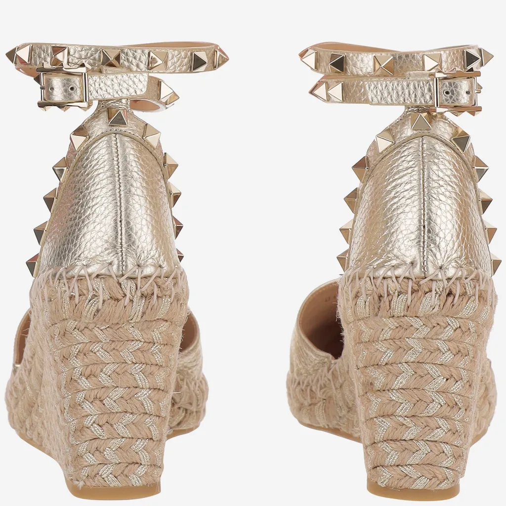 Studded Wedge Heels