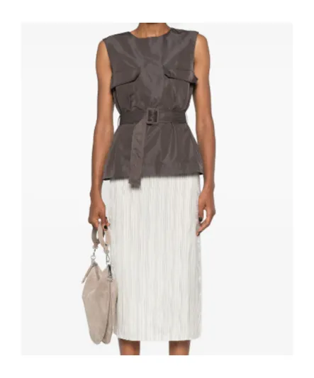 Sleeveless Belted Top