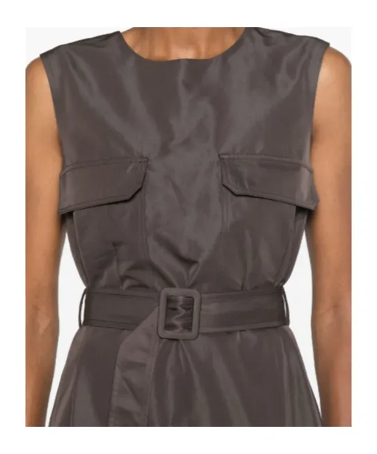 Sleeveless Belted Top