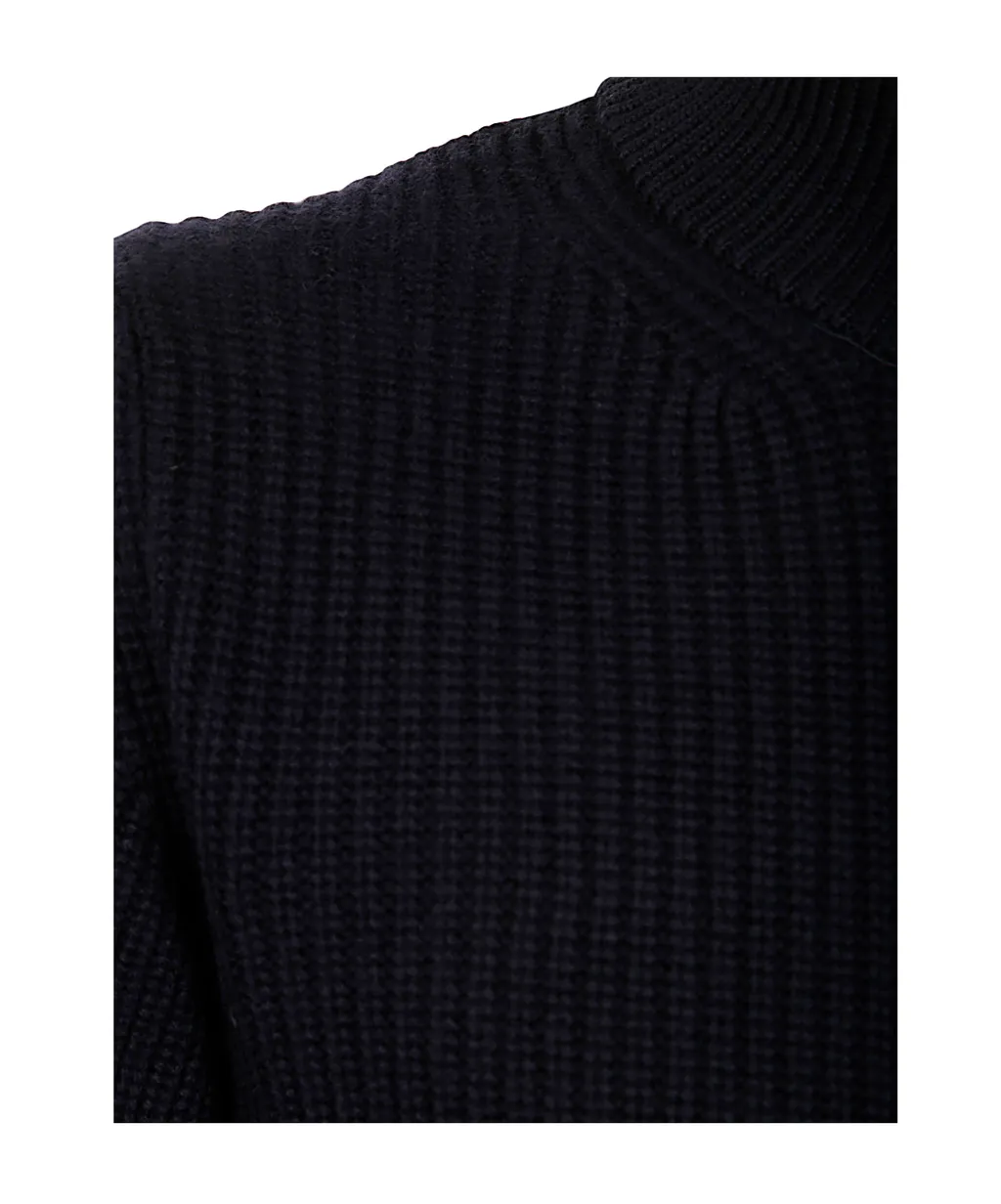 Zippered Sweater Cardigan