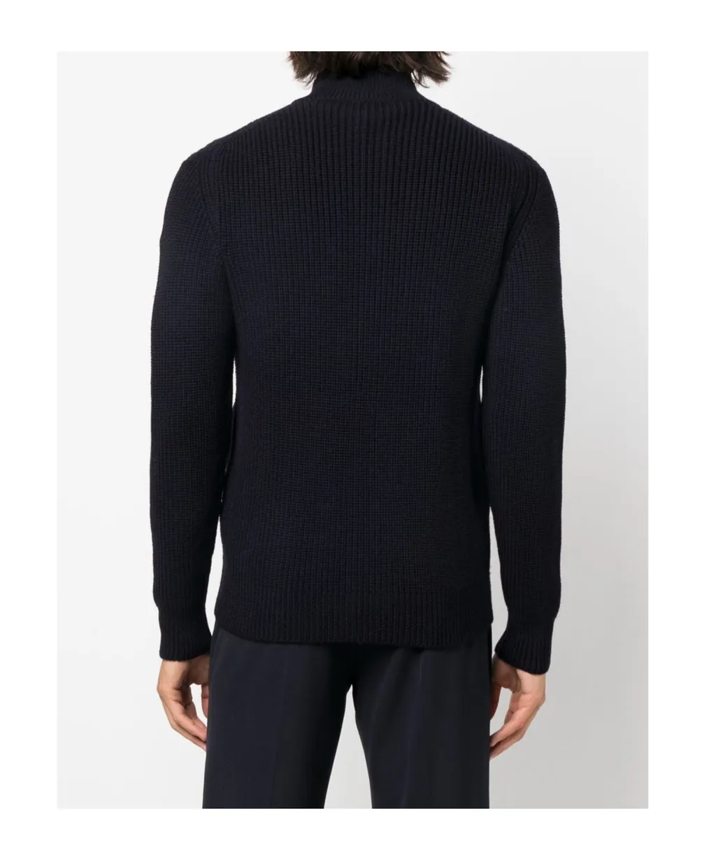 Zippered Sweater Cardigan
