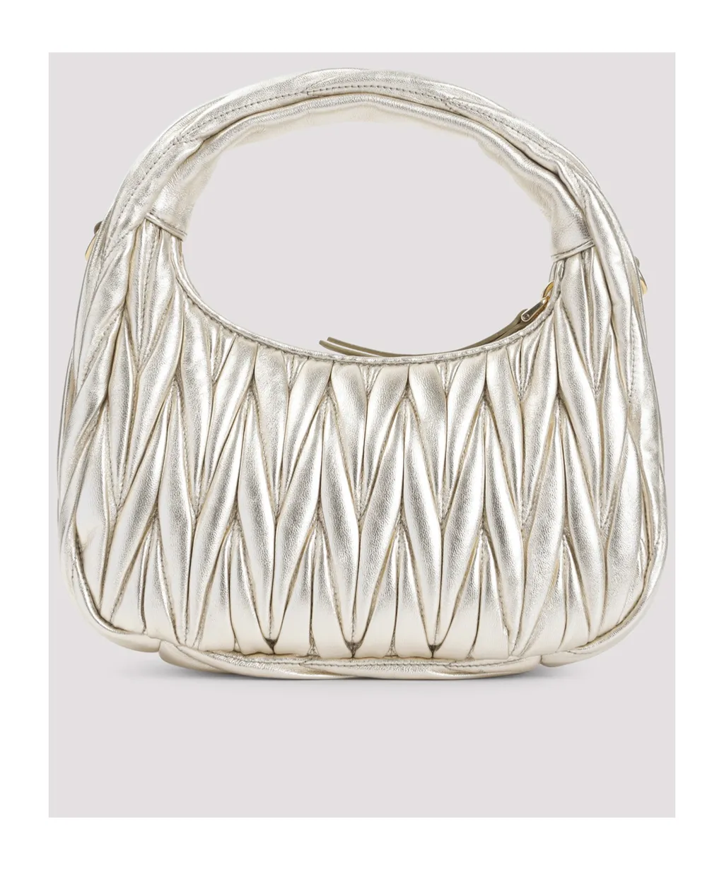 Wander Matelassé Nappa Leather Hobo Bag