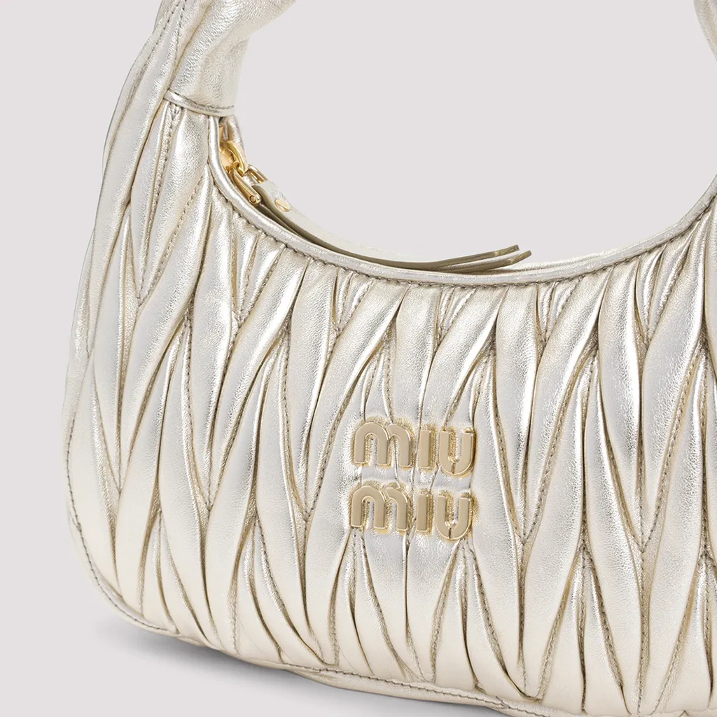 Wander Matelassé Nappa Leather Hobo Bag