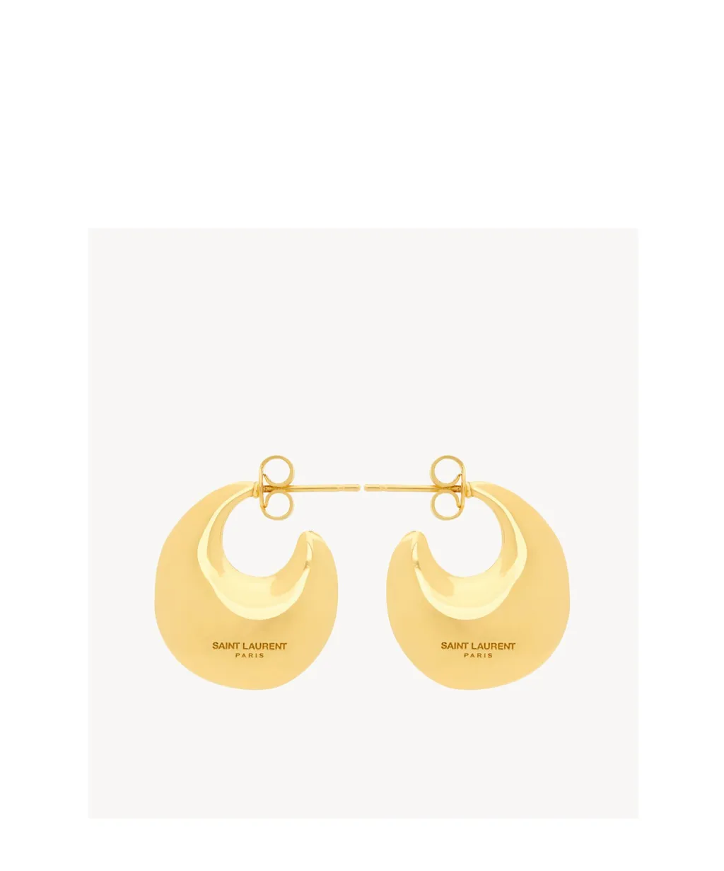 Saint Laurent Teardrop Hoop Earrings
